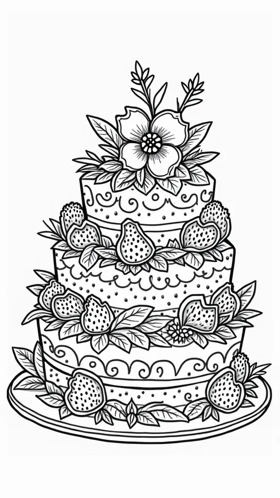 coloriages de raccourcis de fraise à la fleur d’orange